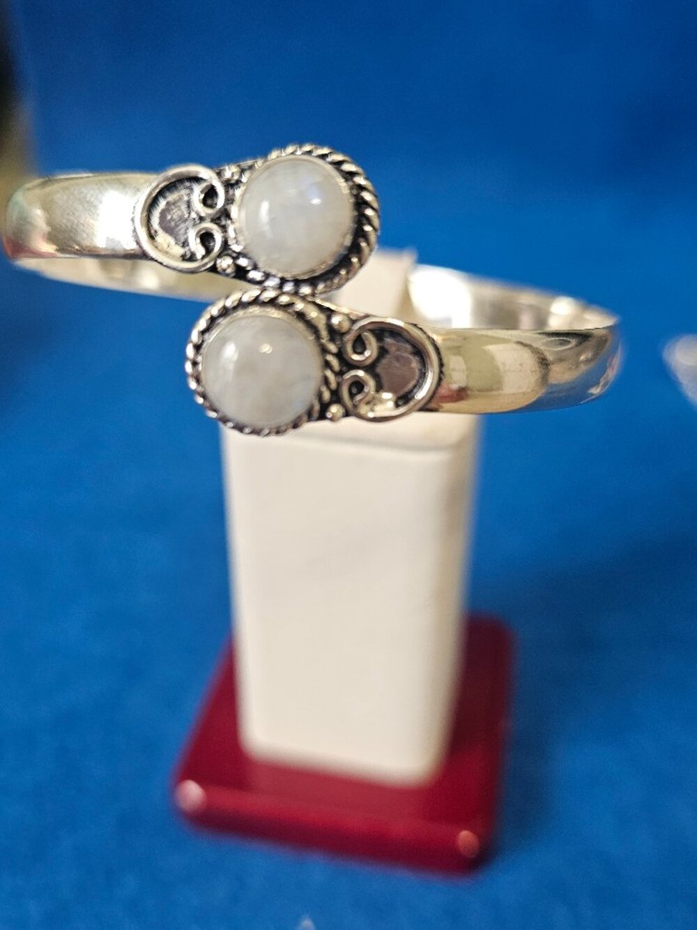 Unisex Moonstone Cuff Bracelet